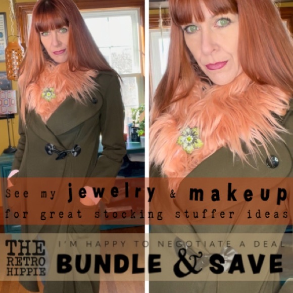 Jackets & Blazers - Pale Pink Faux Fur Scarf